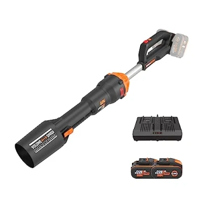 Immagine di WORX Nitro Soffiatore a batteria 40 V max (2 x 20 V) Motore brushless WG585E Include 2 Batterie da 4 Ah e Caricatore Doppio