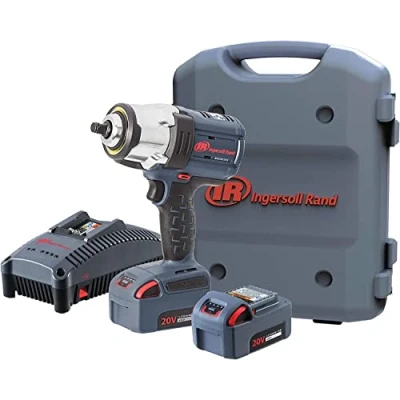 Immagine di Ingersoll Rand W7152 K22B EU Kit con avvitatore ad impulsi cordless 20 V da 1/2&quot;, 2 batterie agli ioni di litio BL2022 5,0 Ah e caricatore in 1 custodia trasporto