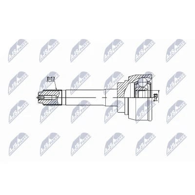 Immagine di NTY NPZ IS 009 Kit Giunto Omocinetico Assale anteriore Dx, Sx