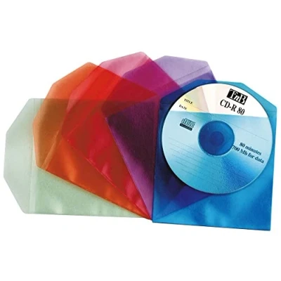 Immagine di T&#039;nB Pocket CDS01 Buste in Polipropilene, 50 Pezzi, Colori Assortiti