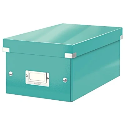 Immagine di Leitz Click &amp; Store WOW Scatola Archivio DVD, per e Organizzazione di Adatta a Casa Ufficio, Blu Ice, 60420051
