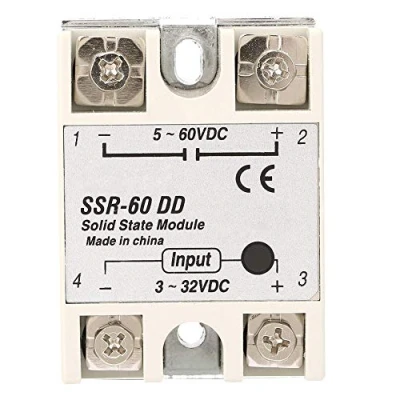 Immagine di Relè a stato solido di controllo macchine DC SSR 60DD 60A 3 32VDC 5 110VDC modulo
