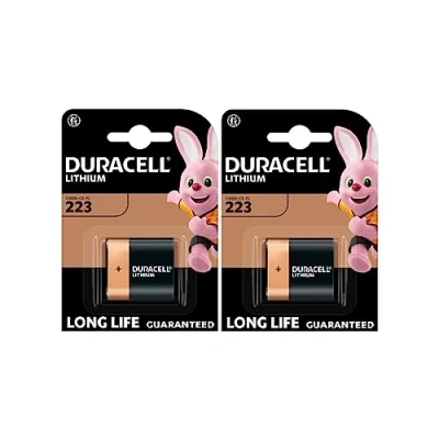 Immagine di 2X Duracell 223 Batterie Lithium (2 Blister da 1 Batteria) 2 Pile (CR P2)