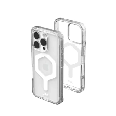 Immagine di Urban Armor Gear Plyo MagSafe Case Backcover per cellulare Apple iPhone 16 Pro Ghiaccio, Trasparente, Bianco Compatibile con