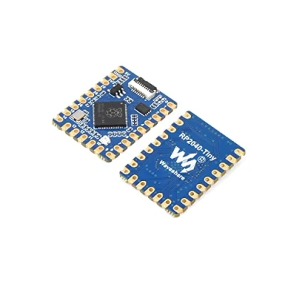 Immagine di RP2040 Scheda di Sviluppo Basata sul Raspberry Pi Chip del Microcontrollore con Processore Arm Dual core, 20 pin GPIO Multifunzione, Supporto C/C++, MicroPython, Arduino, 23.5 * 18 2.1 mm