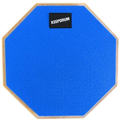 Immagine di Keepdrum DP BL, Drum Practice Pad, pad allenatore, blu, con filettatura 8 mm