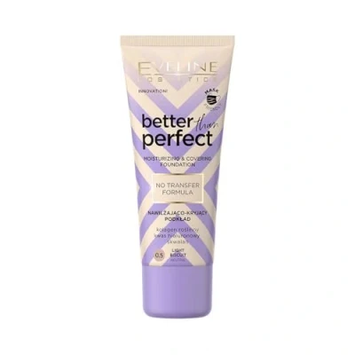 Immagine di Eveline Cosmetics Better Than Perfect Fondotinta Formula con Acido Ialuronico e Collagene Vegetale, Finitura Radiosa a Lunga Durata, Vegan Friendly