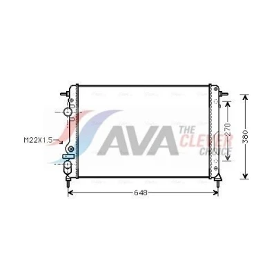 Immagine di PRASCO RTA2241 Radiatore motore Alluminio 583 414 23 Alette di raffreddamento montate meccanicamente RENAULT: MEGANE Scenic, 1 Coach, Scénic