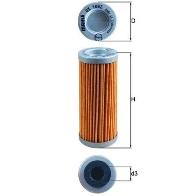 Immagine di MAHLE ORIGINAL OX 1092 filtro olio Cartuccia