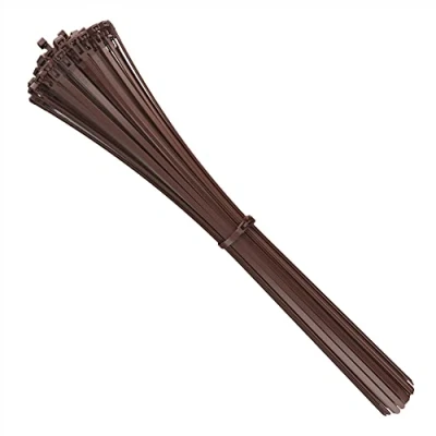 Immagine di intervisio Fascette Plastica per Cablaggio Lunghe Riutilizzabili, 540 mm x 7,6 mm, Marrone, Richiudibili, Riapribili, Fermacavo Elettricista 540mm Nylon Cavi Stringicavo, 100 Pezzi