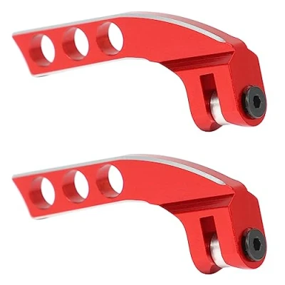Immagine di Hlxnyami 2X Regolatore Bilanciamento Cinghia Tracolla Trasmettitore Un 4 Fori nel Metallo per Futaba Radiolink X9D RC, Rosso Orizzontale