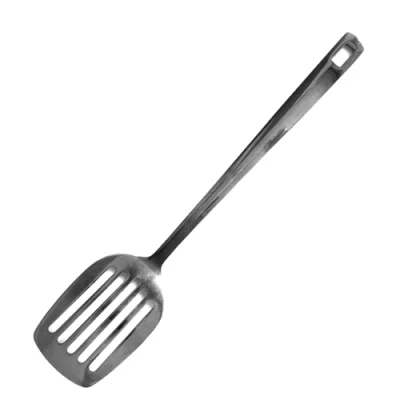 Immagine di Fackelmann Paletta forata, materiale in acciaio inossidabile riciclato, alto spessore lucido, lavabile lavastoviglie, dimensioni 36 x 7,5 cm 3,5 mm
