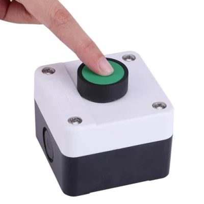 Immagine di KSTE pulsante verde resistente alle intemperie Un per la scatola di controllo apriporta barriera