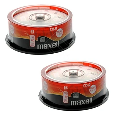Immagine di Maxell XL II 80MU 50 x CD R 700 MB (80min) fuso supporto di memoria