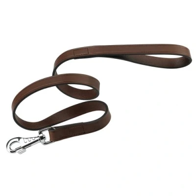Immagine di Ferplast Guinzaglio per cani VIP G20/120, Robusto cuoio di toro, 20 mm x L 120 cm Marrone