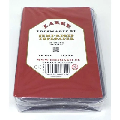 Immagine di docsmagic.de 50 Semi Rigid Toploader Large Size