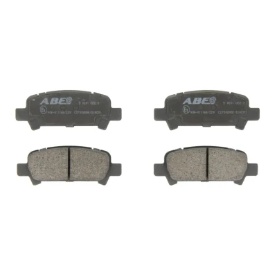 Immagine di ABE C27002ABE Kit pastiglie freno Assale posteriore con segnalatore acustico usura SUBARU: Outback III, Impreza II Sedan, III Hatchback