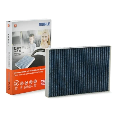 Immagine di MAHLE ORIGINAL LAO 93 Filtro abitacolo al carbone attivo, con effetto antiallergico, antibatterico 297,5 204 30,0 CareMetix