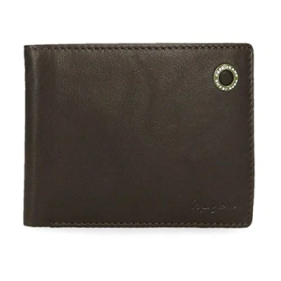 Immagine di Pepe Jeans Badge Portafoglio con portamonete marrone 12,5 x 9,5 1 cm Pelle, marrone,