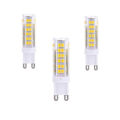 Immagine di OUKAIDE 3 Pezzi lampadine LED G9 7W 2835LEDs Lampada AC220 240V bianca calda 3000k Lampadina super brillante 600LM Angolo del fascio 360 Base in ceramica Non dimmerabile
