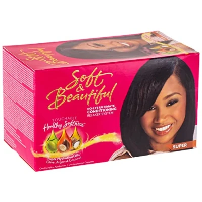 Immagine di Soft and Beautiful n No Lye Conditioning Relaxer 1 Application kit Super by &amp;