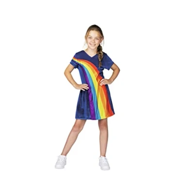 Immagine di K3 travestimento abito arcobaleno blu 9/11 anni taglia 152