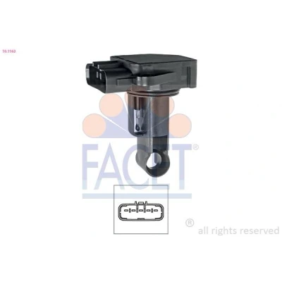Immagine di FACET 10.1163 Debimetro TOYOTA: RAV4 III SUV, Yaris I Hatchback, II VOLVO: V50, V70 3, S40 II, MAZDA: 3 5, 6 Station Wagon