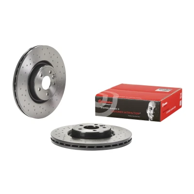 Immagine di BREMBO 09.9586.1X Disco freno 336 28 5 perforato/ventilazione interna rivestito ad alto tenore di carbonio VOLVO: V60 I, S60 II, V70 3