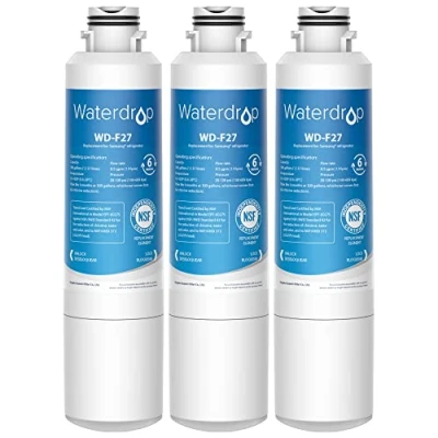 Immagine di 3X Waterdrop DA29 00020B Filtro Dell&#039;acqua del Frigorifero, Compatibile con Samsung® 00020B, HAF CIN EXP, 00020A, 00019A, DA97 08006, 08043ABC Kenmore 46 9101 HDX FMS 4