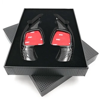 Immagine di H Customs Shifters Padlle Shifter Comandi Del Cambio Jack di Spostamento Shift Paddle fatto carbonio reale 2015 2018 A4, A5, A6 TT, TTS, S RS Q REAL CARBON