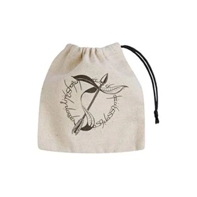Immagine di Q Workshop BELV141 Elvish Beige &amp; Nero Basic Dice Bag Beige,