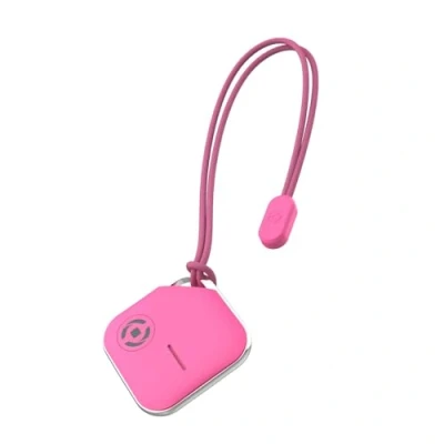 Immagine di Celly Smartfinder Pink, Trova Ogetti GPS Compatibile con iOS, Auto Localizzatore App Dov&#039;è, Mini Tracker per Auto, Chiavi, Zaini