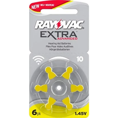 Immagine di Rayovac Batterie &quot;Extra Advanced&quot; per apparecchi acustici, tipo 10, confezione da 6 pezzi