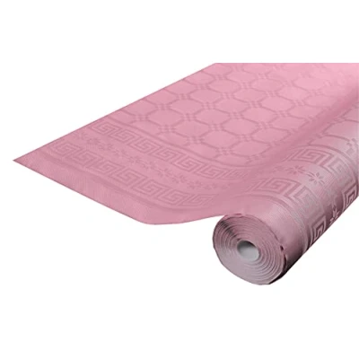 Immagine di Pro Nappe Cod. R482586I Tovaglia a rotolo in Carta damascata 1,18 x 25 Mt 83 coperti dal motivo universale, offre eleganza e sobrietà Colore Rose Poudre
