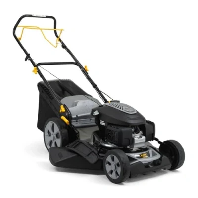 Immagine di Alpina Rasaerba a Scoppio AL5 51 SHQ, Larghezza Taglio cm, Motore da 166 cc (3300 W) Trazione Posteriore, fino 1800 m², Sacco di Raccolta 60 l, Altezza Regolabile in 6 Posizioni