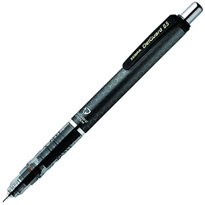 Immagine di ZEBRA Portamine DelGuard 0,5 mm, corpo grigio a nido d&#039;ape (P MA85 HGR)