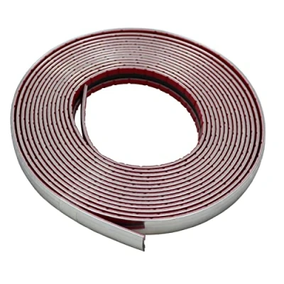 Immagine di Lumonic chrome strip autoadesivo 14mm x 5m I trim per auto, camion, ecc. striscia cromata 14mm, strisce cromate ac
