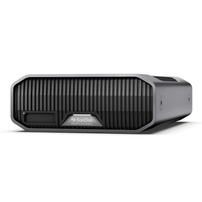 Immagine di SanDisk Professional 22 TB G DRIVE Project, con slot PRO BLADE SSD Mag, Thunderbolt 3, USB (10 Gbps), disco rigido classe Enterprise 7200 RPM, velocità di lettura fino a 250 MB/s