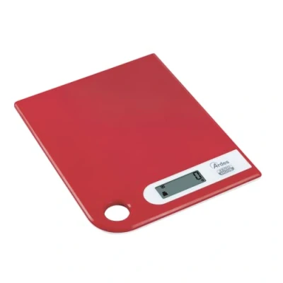 Immagine di Ardes AR1PA1/R RAL Bilancia da Cucina Digitale, Modern Style con Foro Passante per Appenderla, Peso Max 5 kg, Rossa, Acciaio