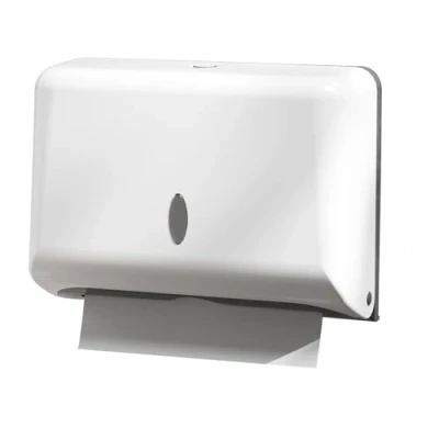 Immagine di NICEME dispenser Carta Asciugamani,dispenser salviette bagno da muro,Tovaglioli Piegati A Z ed Intercalati asciugamani carta,Può Contenere Fino 200 Fogli Bianco