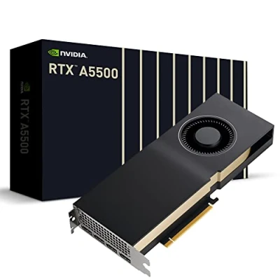 Immagine di PNY NVIDIA RTX A5500 Scheda Grafica Professionale 24GB GDDR6 PCI Express 4.0x16, Dual Slot, 4X DisplayPort, 8K Support, Ventola Ultra Attiva, 13659239000
