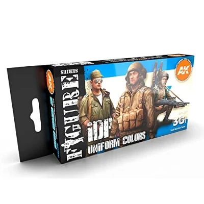 Immagine di AK Acrylics 3Gen FIGURE SET AK11631 IDF UNIFORM COLORS 3G (6x17ml)