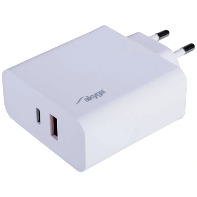 Immagine di Akyga AK CH 15 Caricatore per smartphone USB C®, A Bianco