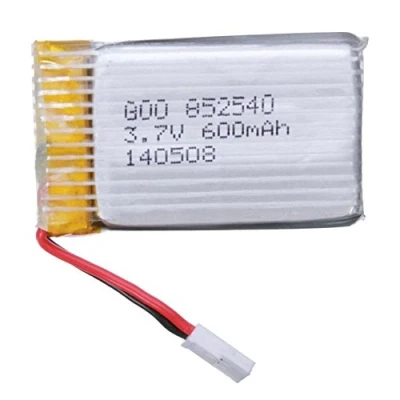 Immagine di YUNIQUE GREEN CLEAN POWER Batteria Lipo Avanzata 600mAh 3.7V 25C per Syma X5C, X5 Compatibile con Cheerson CX 30W, Skytech M68, Wltoys F949 Dimensioni 42x25x9mm, Silver