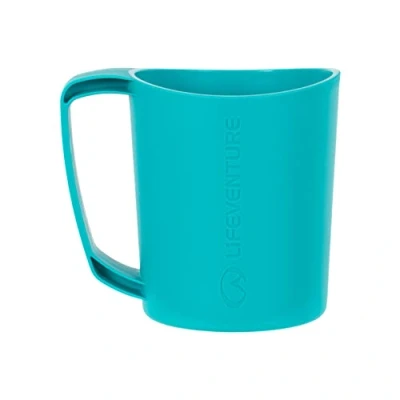 Immagine di Lifeventure Ellipse Tazza grande in plastica per campeggio, viaggi e attività all&#039;aperto, 450 ml, colore: foglia di tè