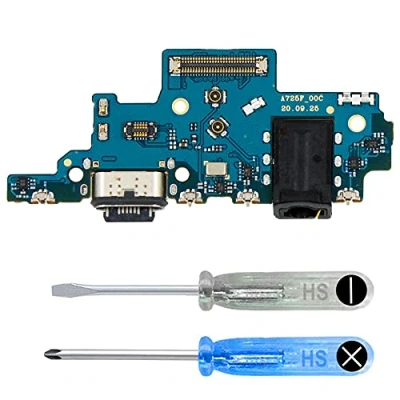 Immagine di MMOBIEL Connettore Dock Compatibile con Samsung Galaxy A72 2021 Presa di Ricarica USB C Audio Jack/Microfono/Antenna Ricambio Incl. Cacciaviti