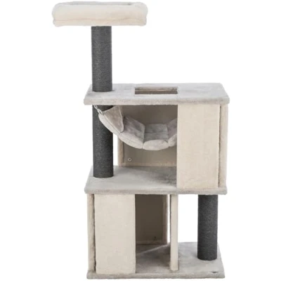 Immagine di TRIXIE tiragraffi Juliano, 115 cm, grigio, albero per gatti a più piani con tronco in sisal, amaca, possibilità di gioco e luoghi ritirarsi, accogliente stabile, 44457