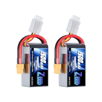 Immagine di Zeee 3S Lipo Batteria 11,1V 120C 1500mAh RC con Connectore XT60 Spina per FPV Racing UAV Drone Veicolo a quattro assi elicottero Nave Modells (2 pezzi)