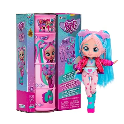 Immagine di BFF BY CRY BABIES S2 Jassy Bambola alla moda da Collezione con Capelli lunghi, Vestitini in tessuto e 9 Accessori Giocattolo per bambini bambine +5 Anni