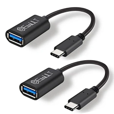 Immagine di EasyULT Adattatore USB C a 3.0 [Confezione da 2], Cavo OTG Tipo C, per Trasmissione Dati e Caricare MacBook PRO, Samsung Galaxy S20 S20+ Ultra S8 S9